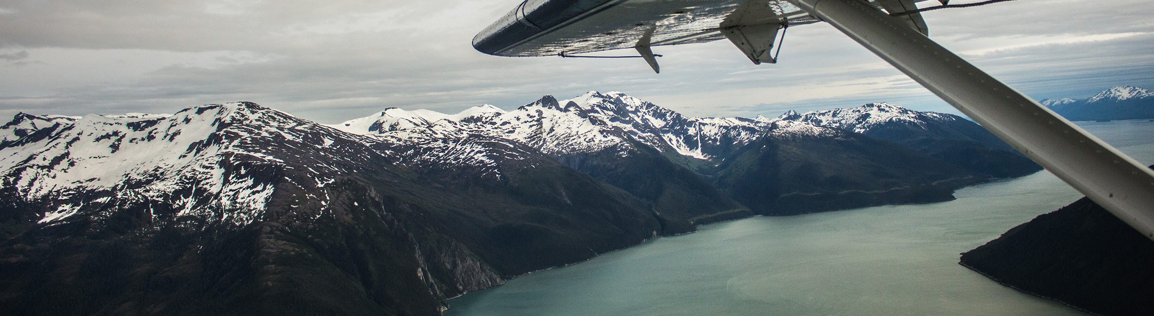 Views of Alaska from a small plane tour
