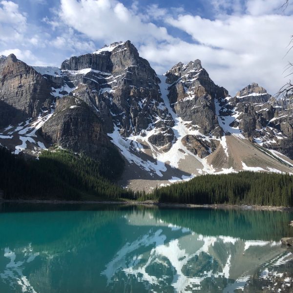 Canadian Rockies reflect at Morraine Lake